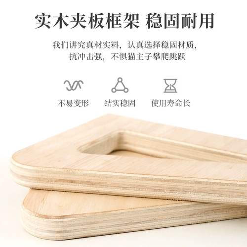 Сплошная древесная подвеска кошачья кошка подвесное гнездо балкон на полке кошачья кошка подвесная кошка на полку