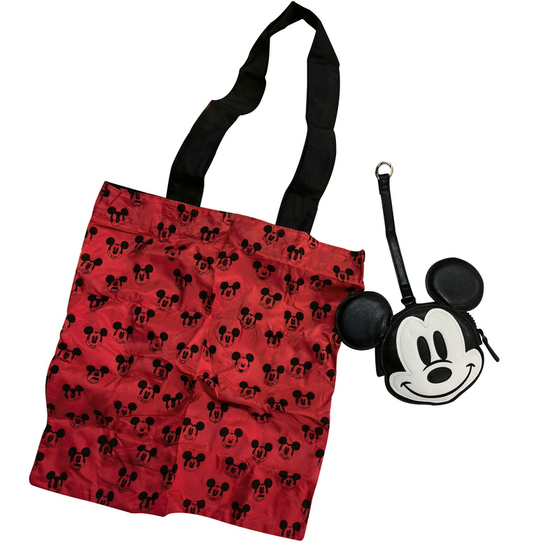 仅一批好货可爱卡通便携式手拿包购物袋套装软萌出街pu皮手拎小包 - 图3