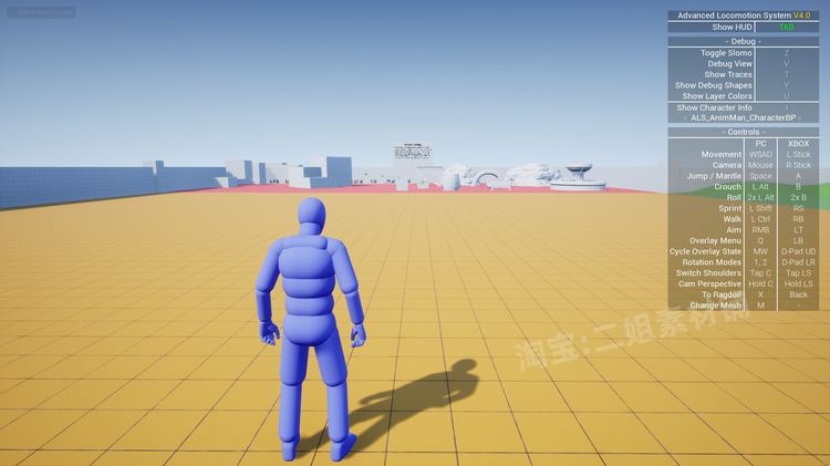 Advanced Locomotion System V4先进运动系统UE4双足运动分层系统-图0