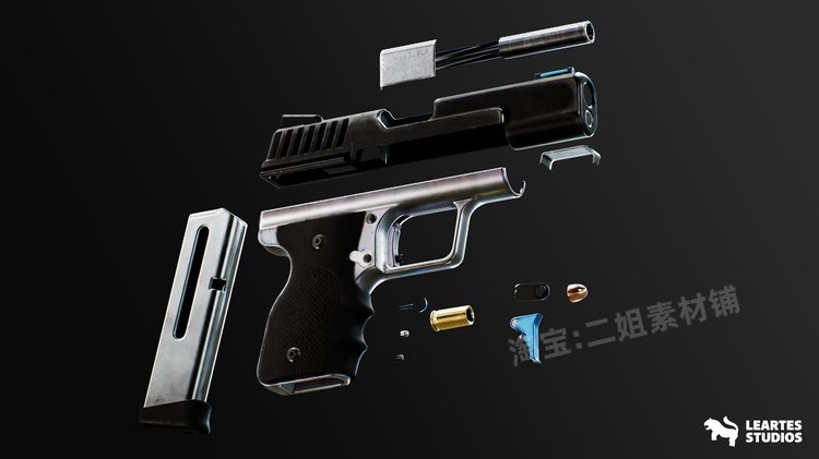 FPS 4K Custom Modern Handguns- VOL 1定制现代手枪武器军队FPS-图1