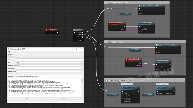 Offline Speech Recognition虚幻UE4.26-5.2离线语音识别代码插件 - 图1