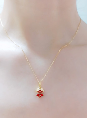 小金鱼锦鲤防过敏不易掉色锁骨链