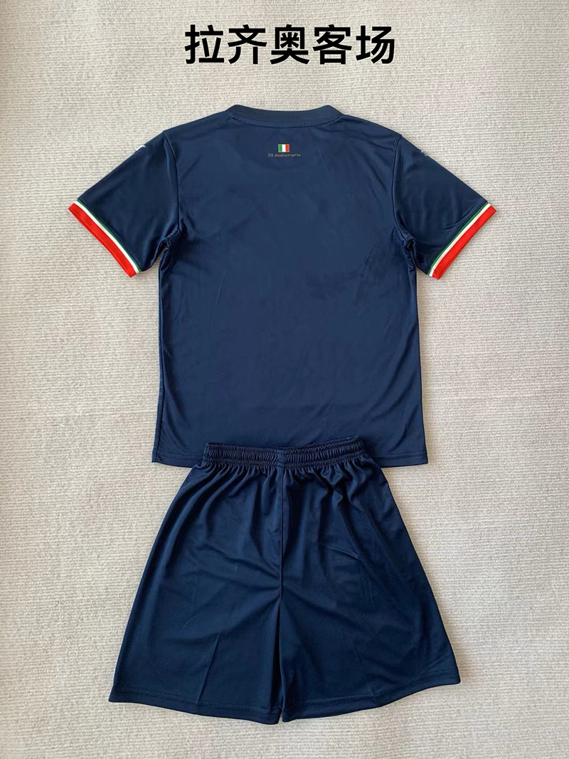 拉齐奥儿童成人套装足球服球衣23-24 Lazio away jerey shirt kid - 图1