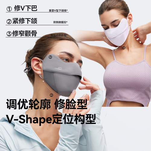 ohsunny护眼角修容防晒口罩2026新款女高颜值医美玻尿酸冰丝美肤 - 图0