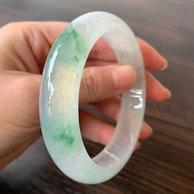 Burmese Lady Cui Natural Genuine A-grade Jade Ice Seed Floating Flower Imperial Concubine Jade Bracelet Women’s Live Streaming Special