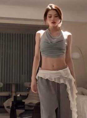爵士舞屁帘荷叶边小众臀巾