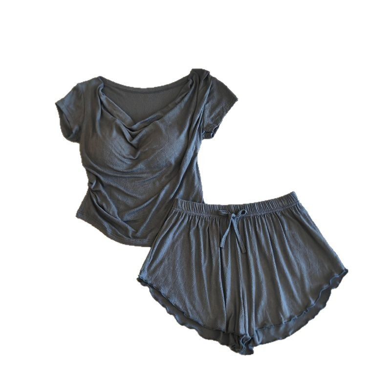 超手感莫代尔~棉韩系睡衣女士春夏季新款短袖外穿家居服夏天套装,淘宝优惠券,粉丝福利购,淘宝优惠卷
