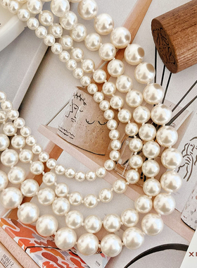 夏苒XIARAN「妮妮」高级感澳白珍珠项链经典倪妮同款珠珠链锁骨链