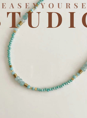 钛钢项链 「蓝冰」气质蓝色轻奢时尚百搭项链