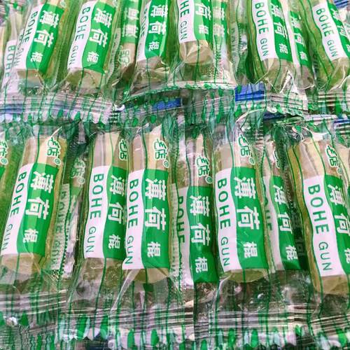 老式薄荷棍4斤清凉薄荷硬糖小粒传统怀旧80四川特产手工糖果毛店 - 图0