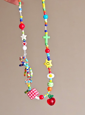 波西米亚甜美可爱少女心锁骨链