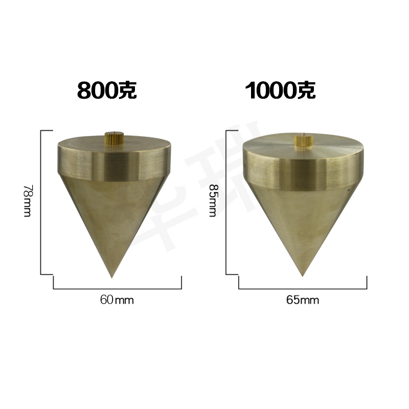 黄铜线坠线垂线陀线坠线锥吊线坠铜线锤垂12.5/50/100/200/500克 - 图2