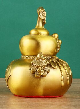 黄铜福到葫芦铜摆件五福临门福禄工艺品乔迁客厅玄关办公室礼品