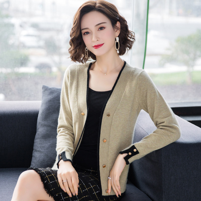 2020春秋新款针织短款修身披肩毛衣 如莉毛针织衫