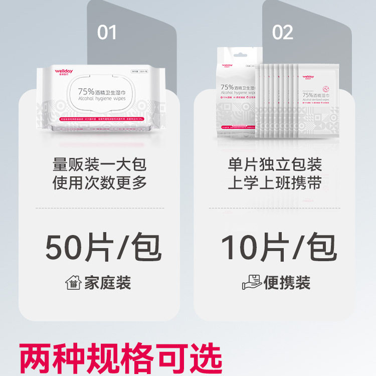 维德75%酒精湿巾消毒湿纸巾大包家用杀菌医用医疗单独包装消毒片,淘宝优惠券,粉丝福利购,淘宝优惠卷