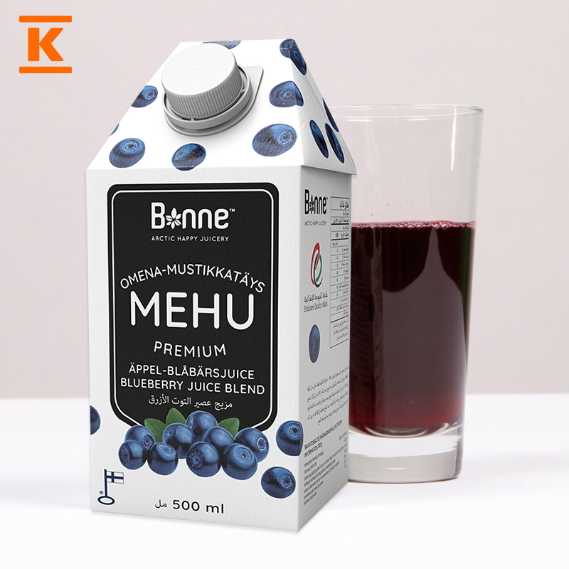 新低！芬兰进口，Bonne宝霓 苹果蓝莓混合果汁 500mL*6瓶 39元包邮 值值值-买手聚集的地方