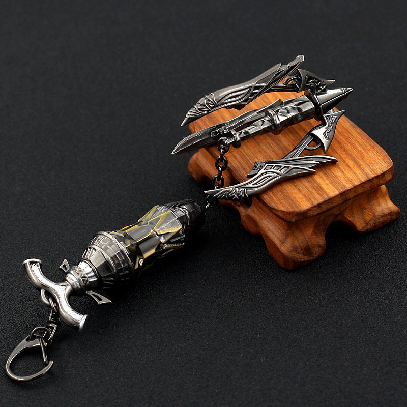 唐三唐门暗器飞天神爪升级版武器模型金属收藏小摆件男孩玩具挂件