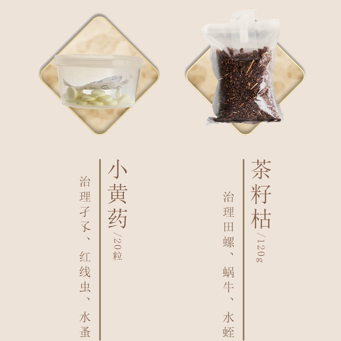 小黄药 茶籽枯《微莲苑 姜永慧》防治碗莲蚊虫长效消灭水生虫田螺 - 图0