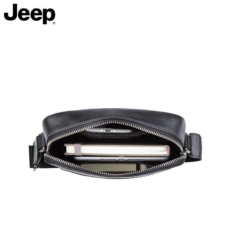 jeep单肩包真皮商务休闲男士包包 jeep箱包男士包袋