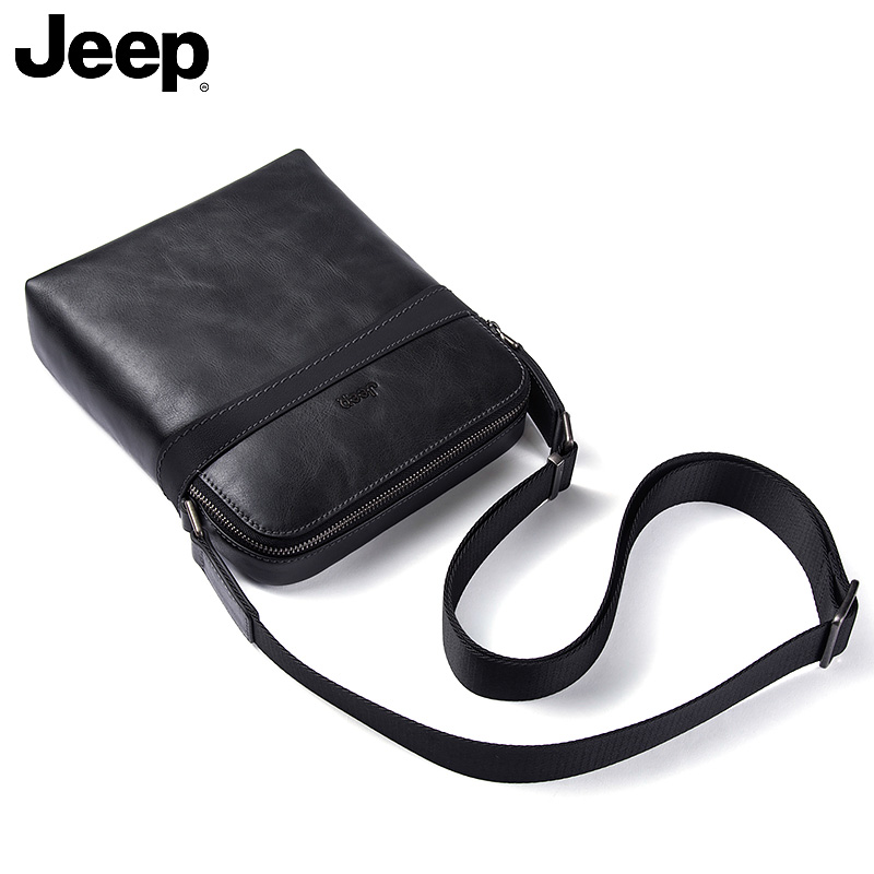 jeep单肩包真皮商务休闲男士包包 jeep箱包男士包袋
