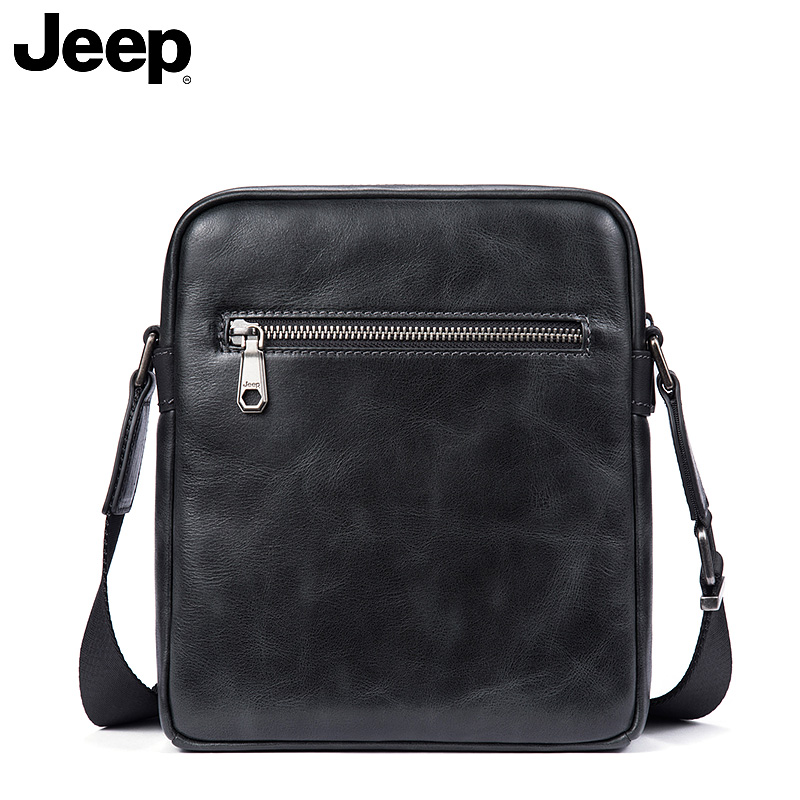 jeep单肩包真皮商务休闲男士包包 jeep箱包男士包袋