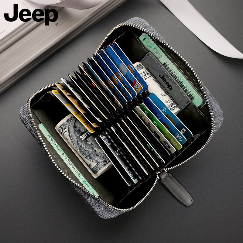 jeep一体真皮2022新款男士零钱包 jeep箱包卡包