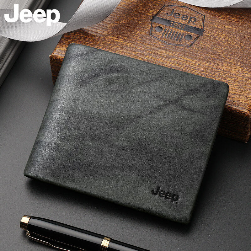 jeep男士男款2022新款潮牌真皮钱夹 jeep箱包钱包