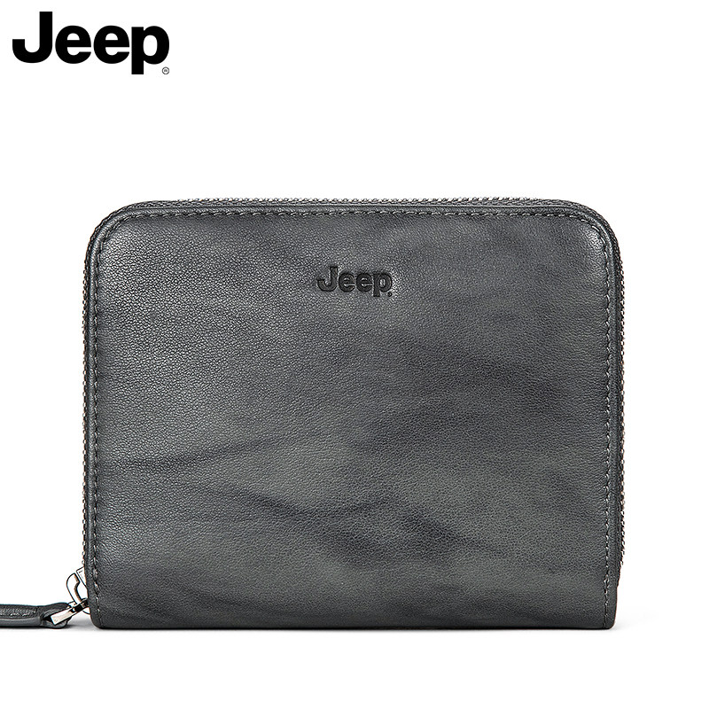 jeep一体真皮2022新款男士零钱包 jeep箱包卡包