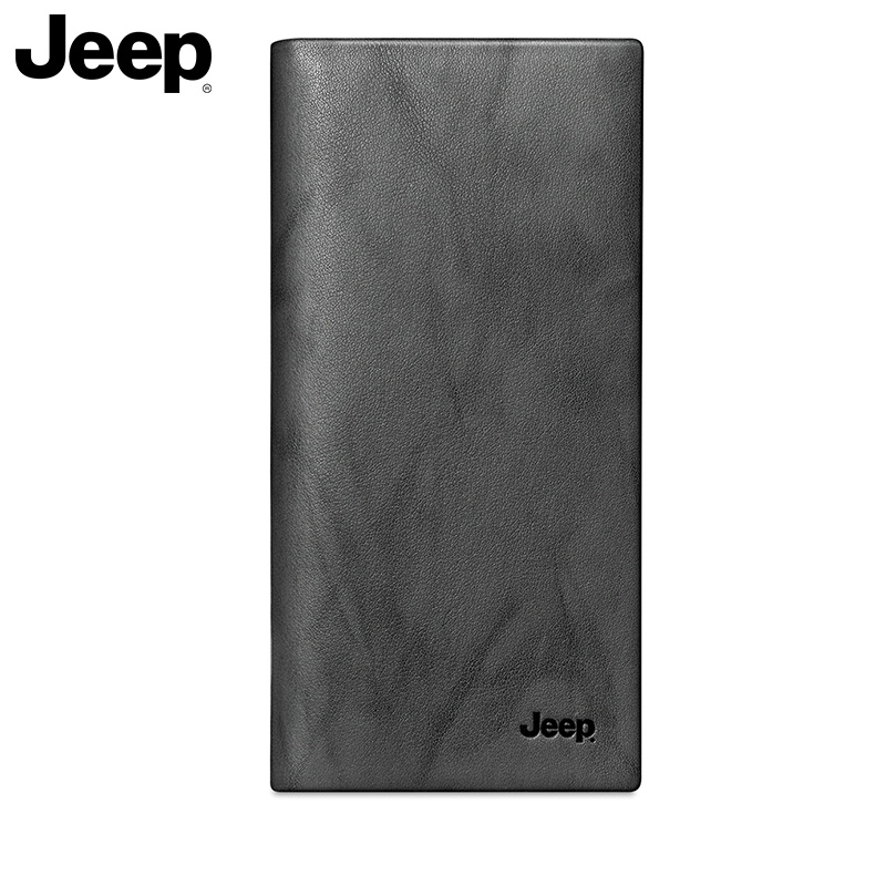 jeep男士长款年轻人大容量真皮钱包 jeep箱包钱包