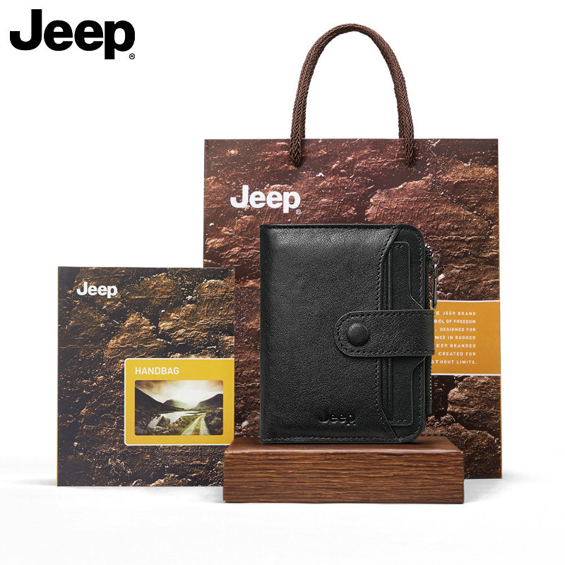 jeep男士真皮短款男款多功能钱包 jeep箱包钱包
