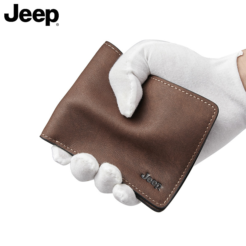 jeep送男友短款正品真皮2022钱包 jeep箱包钱包