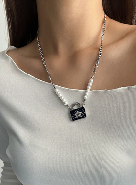 包包珍珠项链女配饰锁骨链