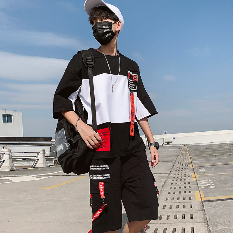 夏季男生短袖潮牌ins男士嘻哈t恤 茂帅T恤