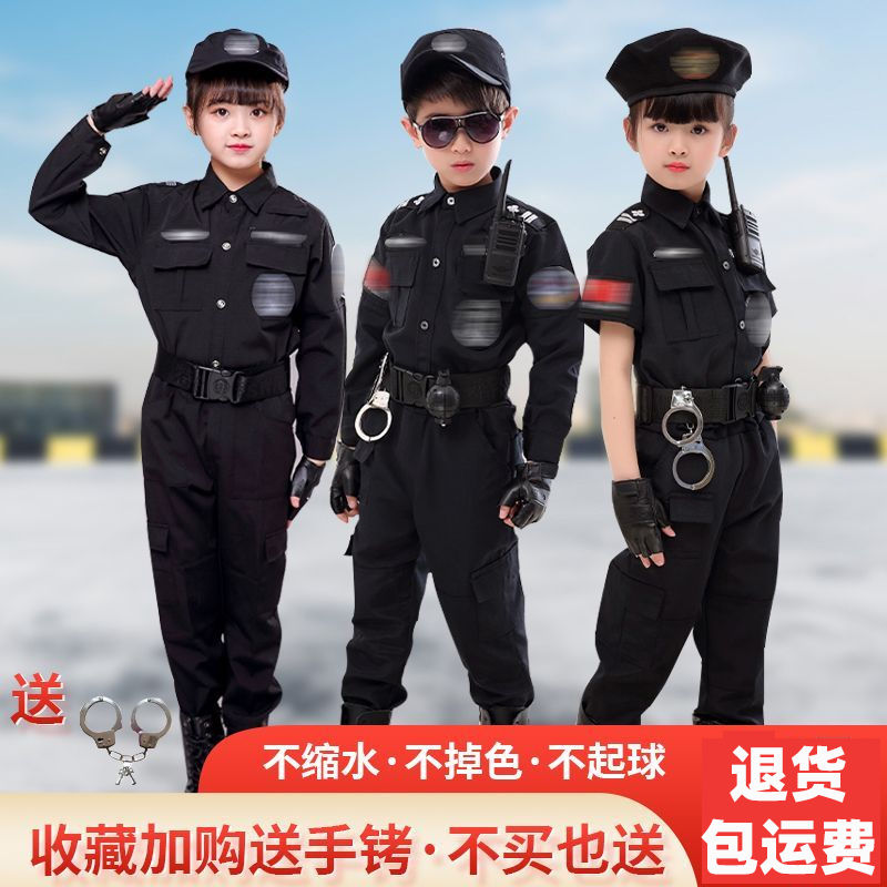 六一儿童小警察服特警警官服装男童衣服玩具角色扮演儿童特察衣服-图3