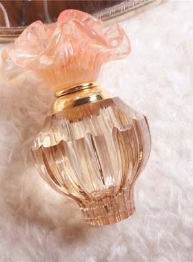 轻奢法式家居摆件花朵k9手工打磨