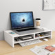 Laptop elevated desktop storage rack