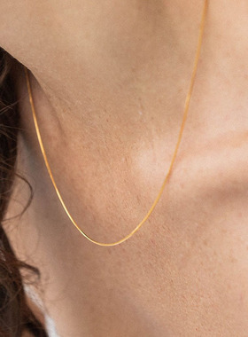 欧美轻奢森系真金蛇骨链