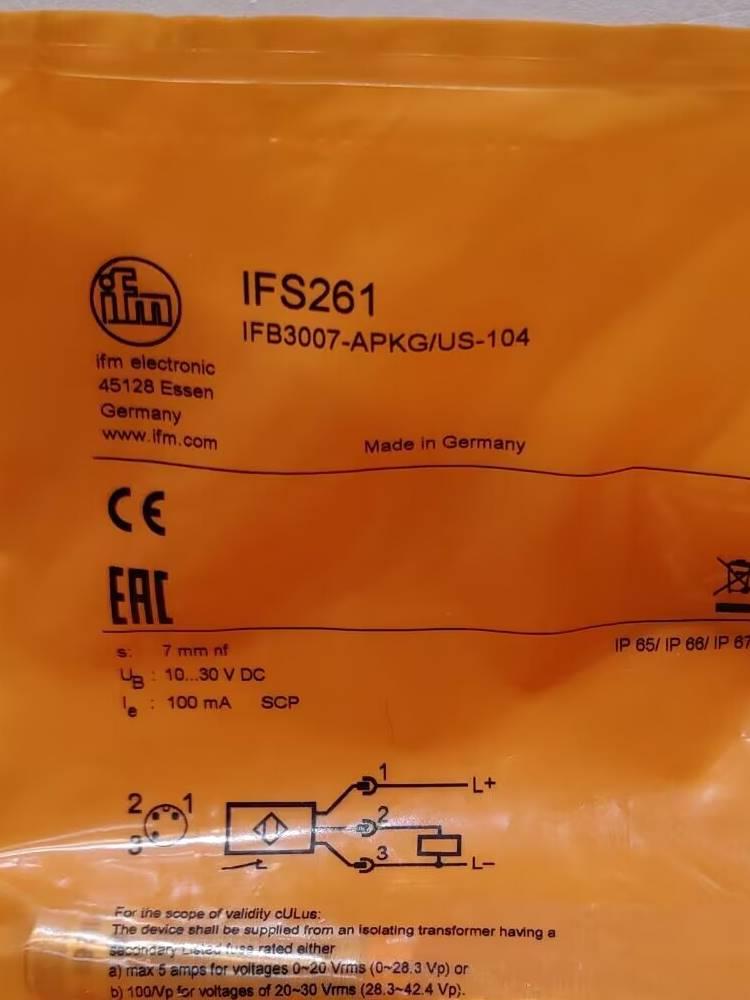 FM FS261 IS262I IFS297 IIFS299 F全新原装正品易福门 VSE现货 - 图2