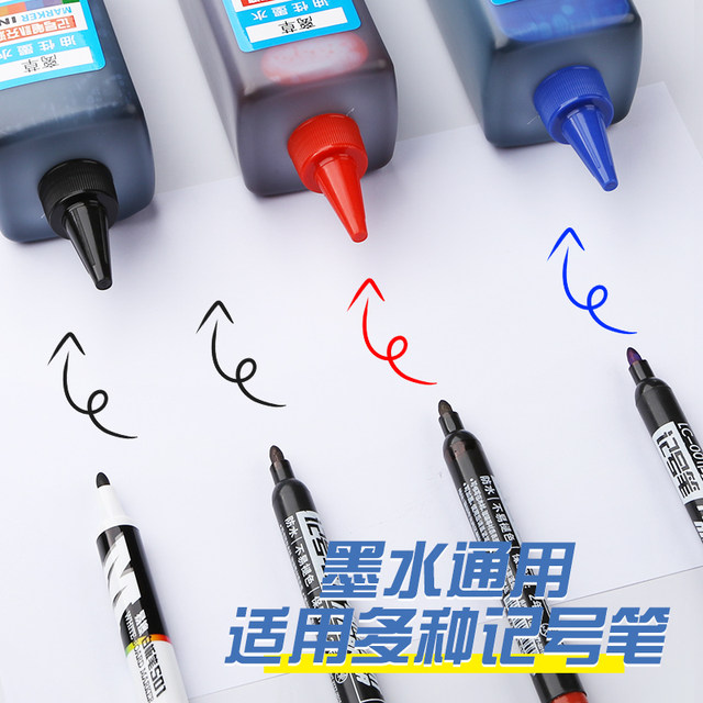 Glue dropper oil-based marker ink