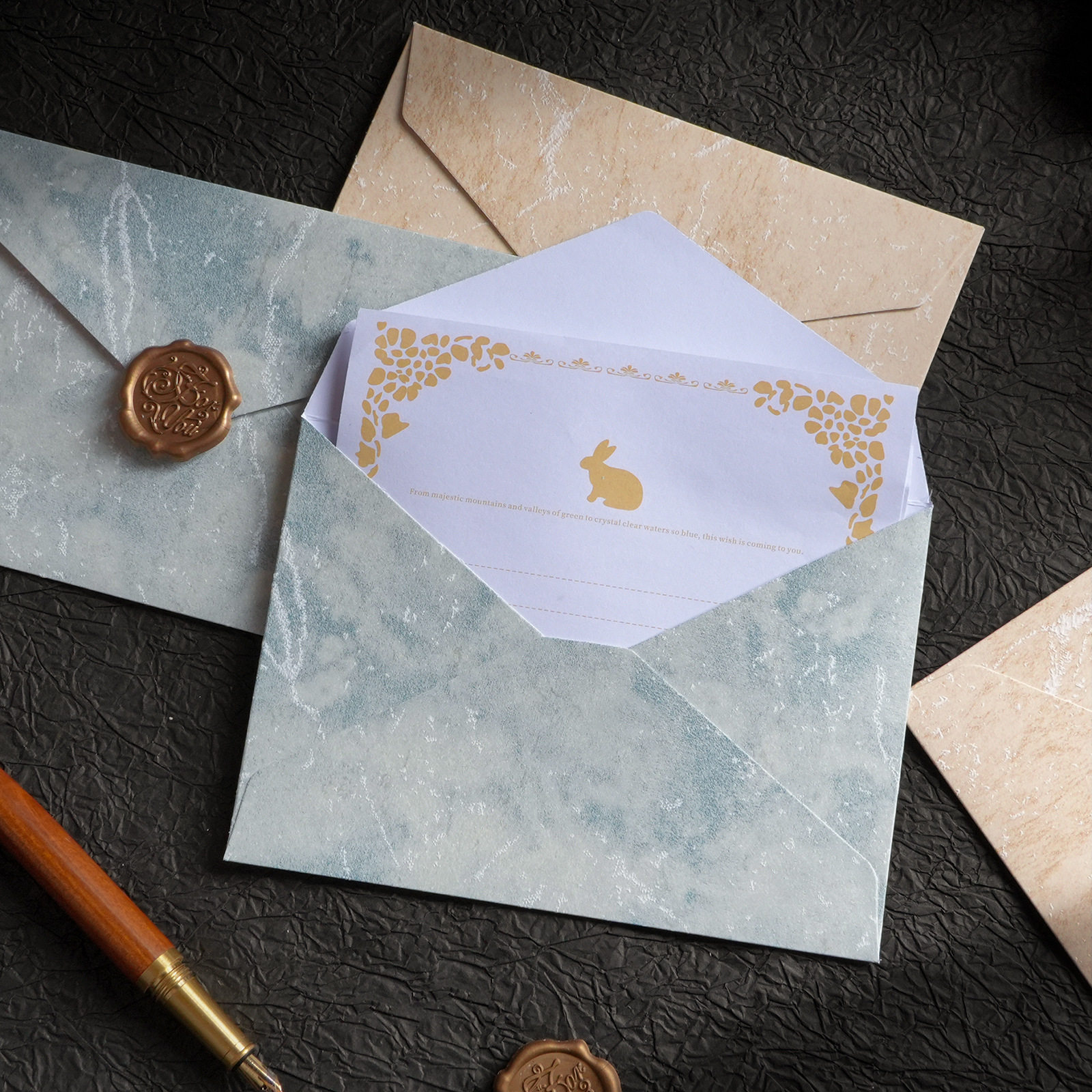 鎏金浮雕信纸信封套装高级感纹理写信告白祝福仪式送女友男友情侣表白手写信浪漫仪式感复古简约ins风情书B1,淘宝优惠券,粉丝福利购,淘宝优惠卷