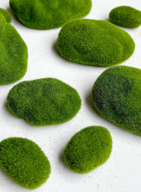 泡沫苔藓石头草坪diy摆件装饰