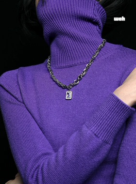 天然锆石方糖铜合金项链男女