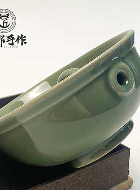 成都非遗青绿釉省油灯成都手作