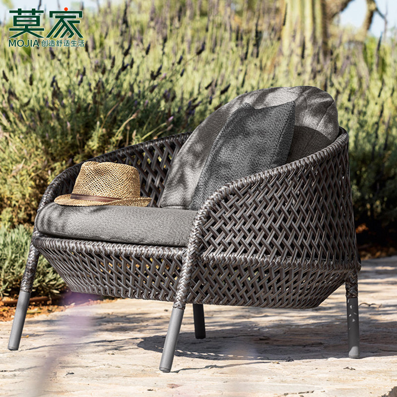 莫家户外沙发藤编创意藤椅北欧现代别墅花园阳光房沙发椅【定制】,淘宝优惠券,粉丝福利购,淘宝优惠卷