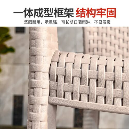 【莫家品牌】户外桌椅庭院全铝合金圆桌室外桌休闲露天阳台茶桌 - 图3