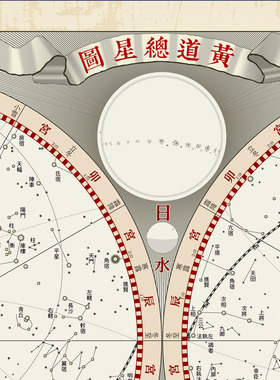 古星图星官图天文大成挂图