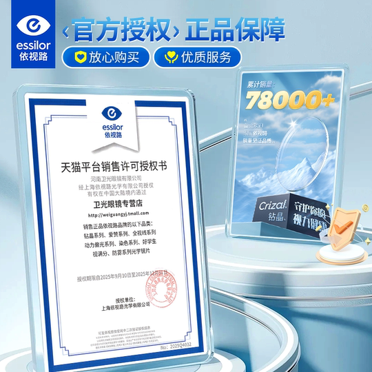 Ultra-thin color change caused by Essilo lens film prevents blue light