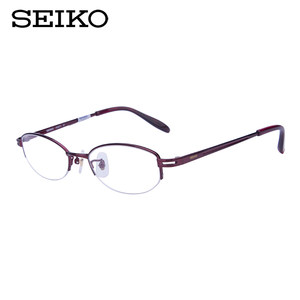 Seiko/精工眼镜框女 商务眼镜框纯钛眼镜架可配近视眼镜H02071