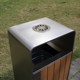 Outdoor stainless steel garbage can yard garbage bin