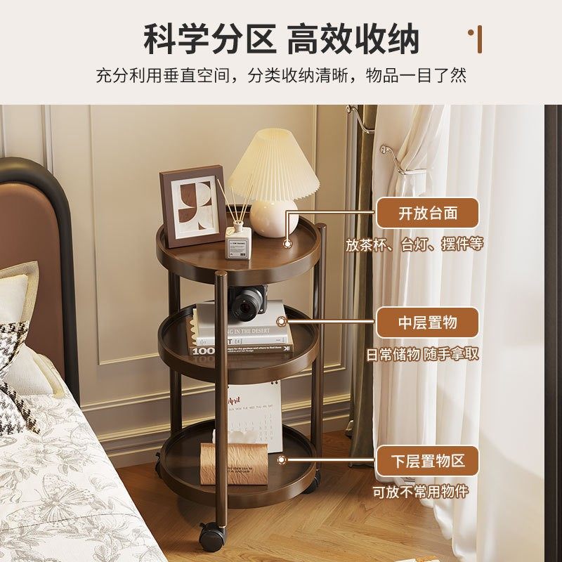 移动沙发边几家用客厅带轮多层零食小推车双层茶几迷你阳台小EC38,淘宝优惠券,粉丝福利购,淘宝优惠卷